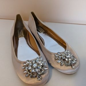Badgley Mischka Embellished Flats